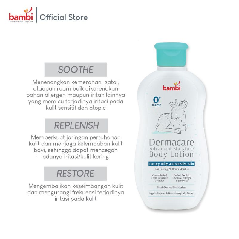 Bambi Dermacare Advanced Moisture Body Lotion 200 ml