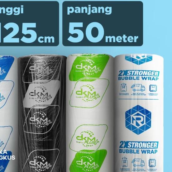 

PLASTIK BUBBLE / BUBBLE WRAP 125CM X 50M DKM+ PREMIUM MURAH - HIJAU BENING