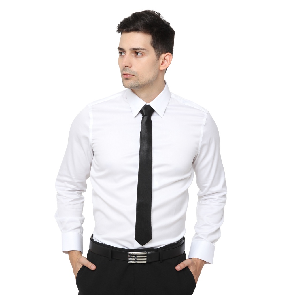 dasi polos pria motif salur TIE 393