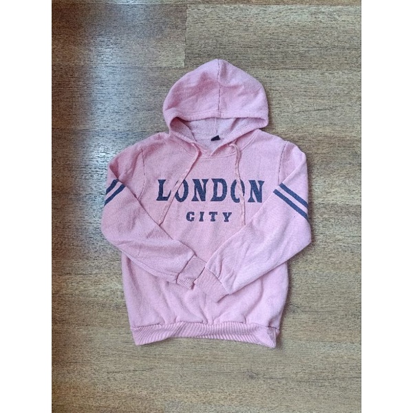 Sweater Hoodie Wanita Pink Bekas Preloved Second
