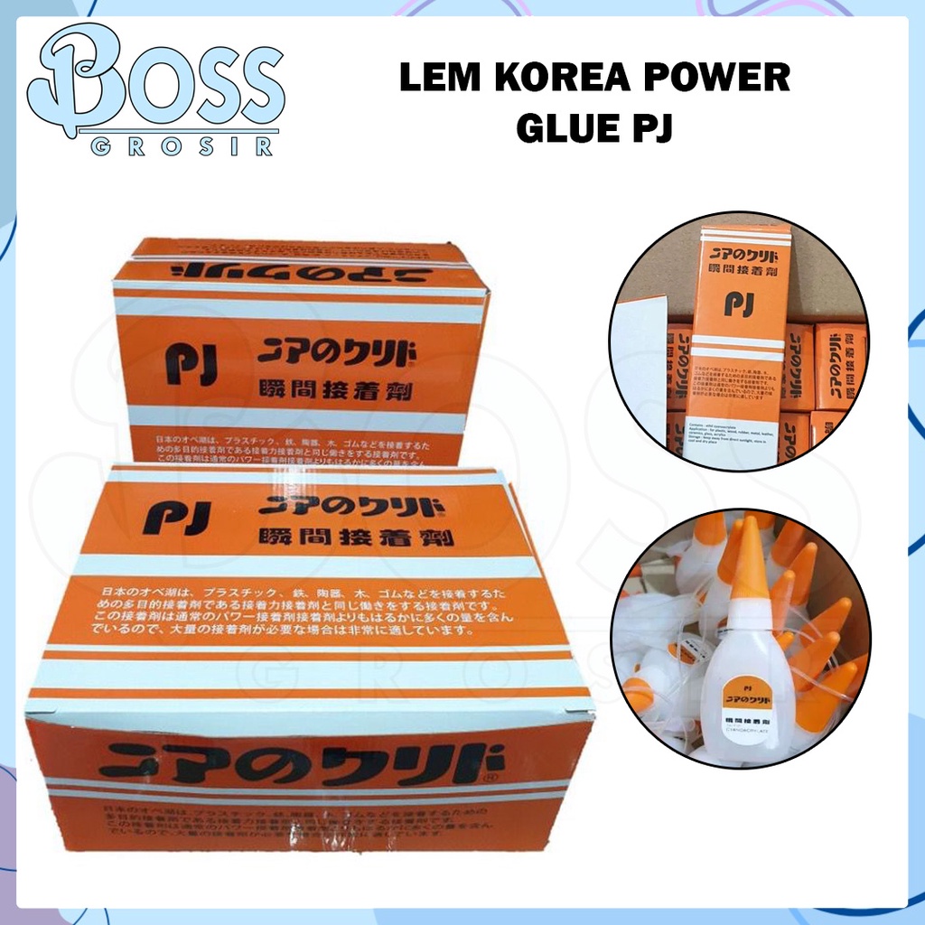 

LEM SUPER GLUE KOREA PJ KUALITAS TERBAIK / LEM POWER GLUE SERBAGUNA KOREA PJ