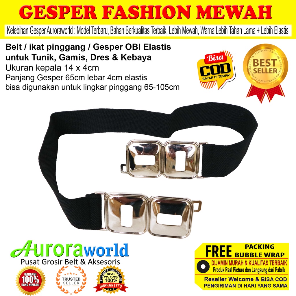 AURORAWORLD GESPER OBI KARET UNTUK DRESS GAMIS TUNIK IKAT PINGGANG CEWEK FASHION TERBARU UNTUK HIJAB TUNIK BELT KARET ELASTIS WANITA TERMURAH TERLARIS bisa COD