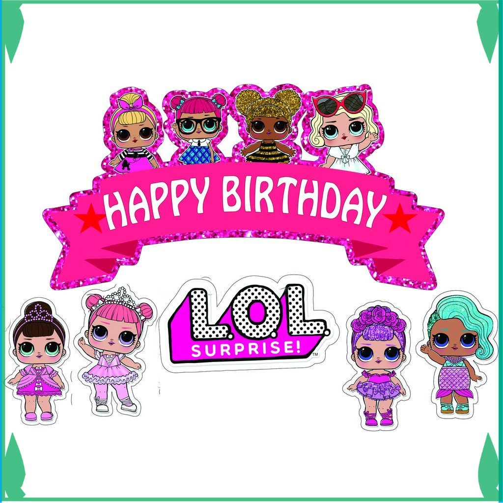 

TOPER KUE HIASAN KUE LOL TOPPER CAKE ULANG TAHUN FADHILSOUVENIR