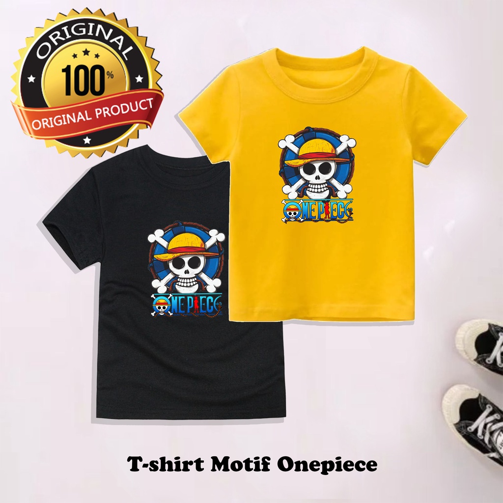 PVJ - Kaos Anak Anime One Piece 1 12 Tahun Laki Laki &amp; Perempuan Kekinian