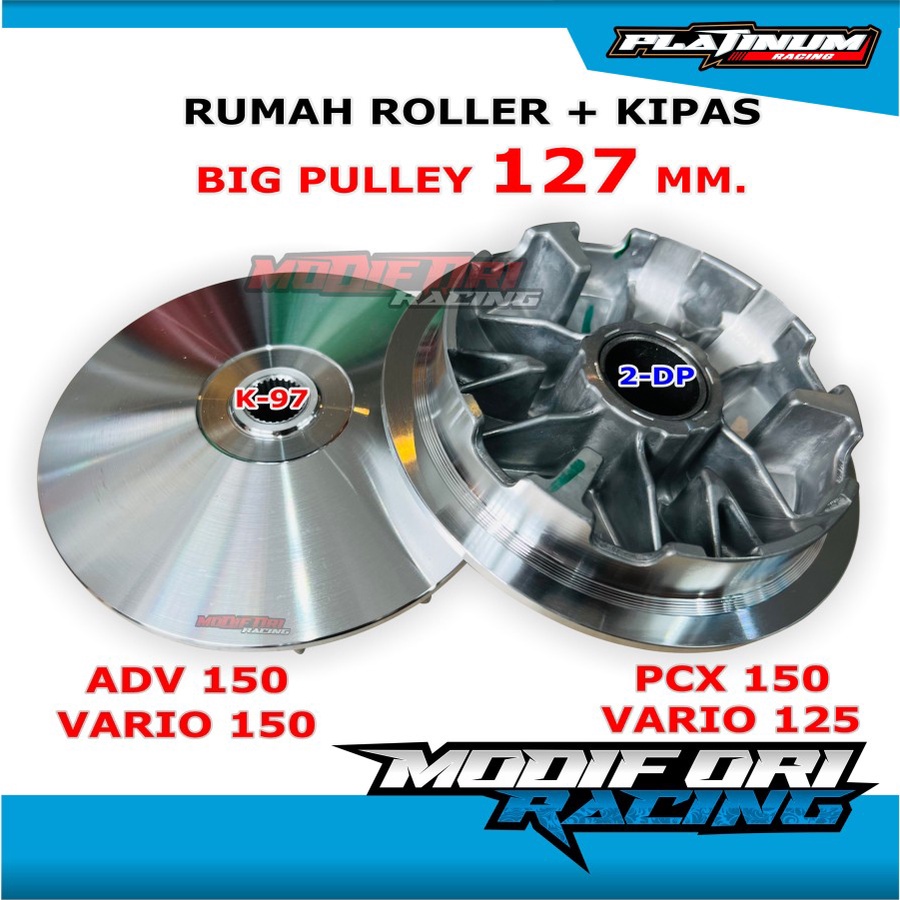 BIG PULLEY NMAX 127 MM -  Big Pulley PCX-ADV 150 bubut - Pnp Vario 125-150