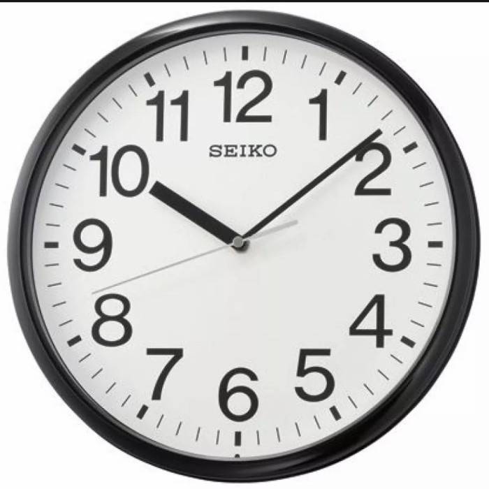 Jam Dinding Seiko QXA756J QXA756/ Seiko original clock hitam