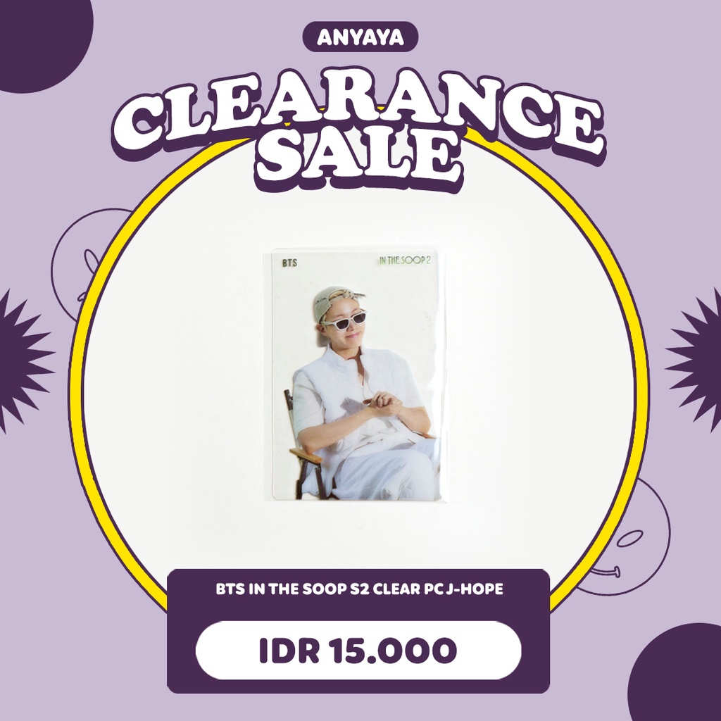 [READY STOCK] BTS IN THE SOOP SEASON 2 CLEAR PHOTOCARD LENTICULAR J-HOPE HOSEOK