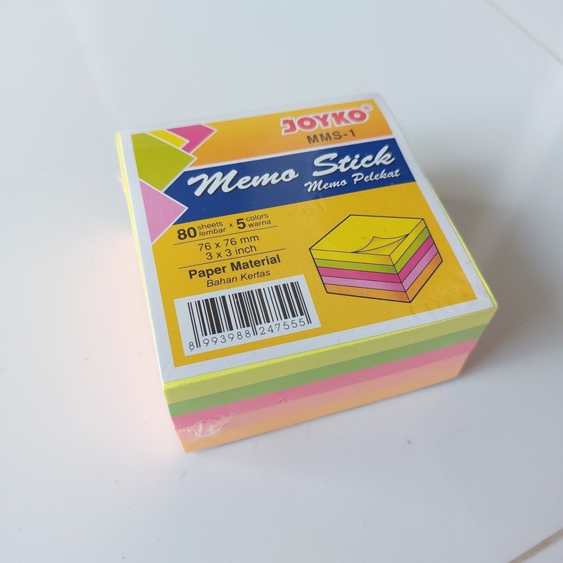 

Stickys Note Joyko MMS 1 76x76mm 400 Lembar - 1 Pack