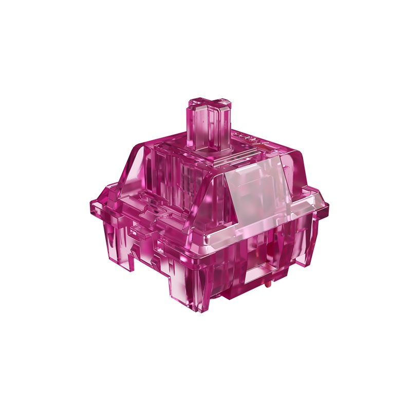 AKKO CRYSTAL WINE RED MECHANICAL SWITCH ( Linear - Plate Mount ) 3 PIN