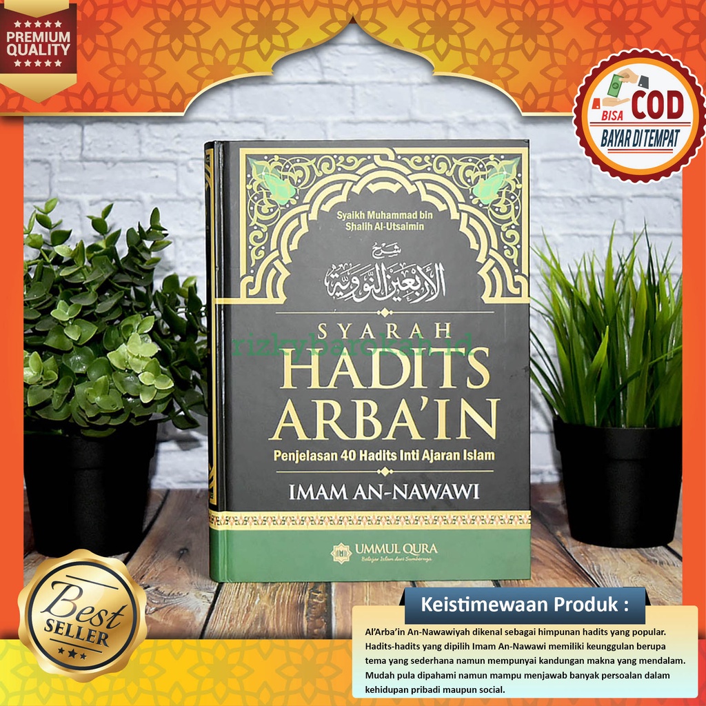 Jual Syarah Hadits Arbain Imam An Nawawi Original Kitab Syarah Hadis Arbain An Nawawiyah Syaikh