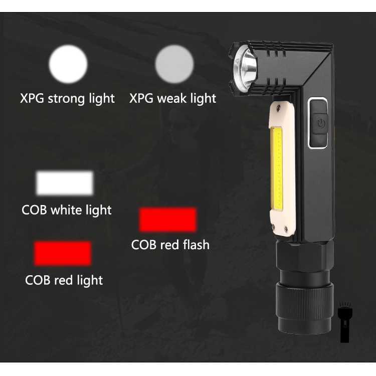 TaffLED Pocketman Senter LED Rotatable XPG+COB 10000 Lm - 3189A