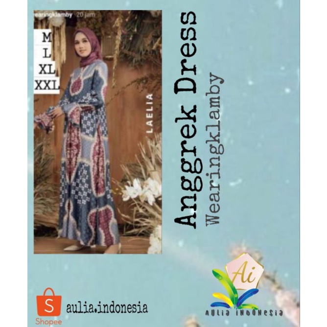 Anggrek dress laelia S M L XL by wearing klamby