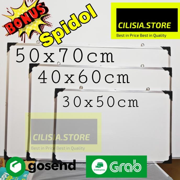 

Discount Papan Tulis White Board 30x50cm / 40x60cm / 50x70cm Bonus Spidol /ALAT TULIS AESTHETIC/ALAT TULIS SEKOLAH/ALAT TULIS SET/ALAT TULIS LENGKAP/ALAT TULIS ANAK/ALAT TULIS LUCU
