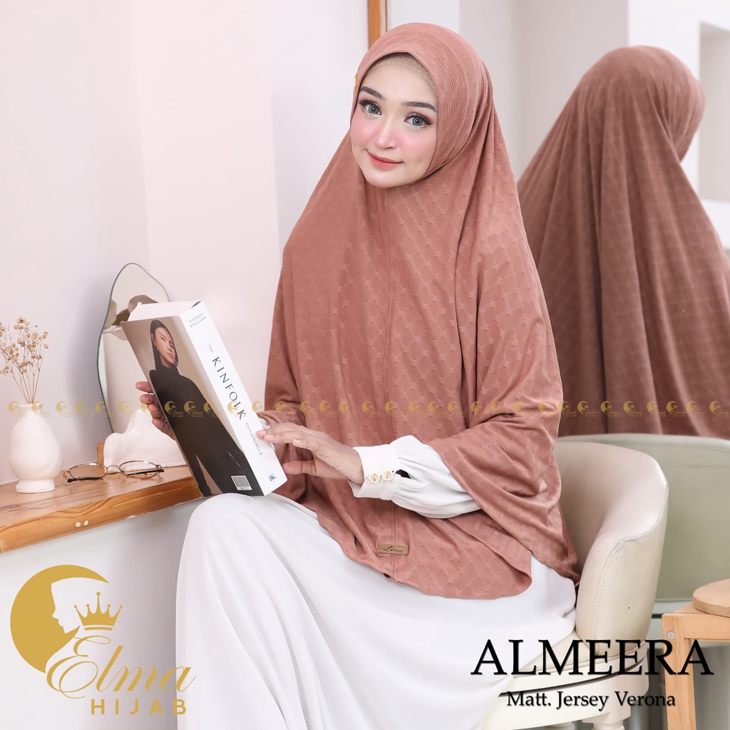 Hijab Instan Jumbo Almeera  Bahan Jersey Verona By Elma Hijab