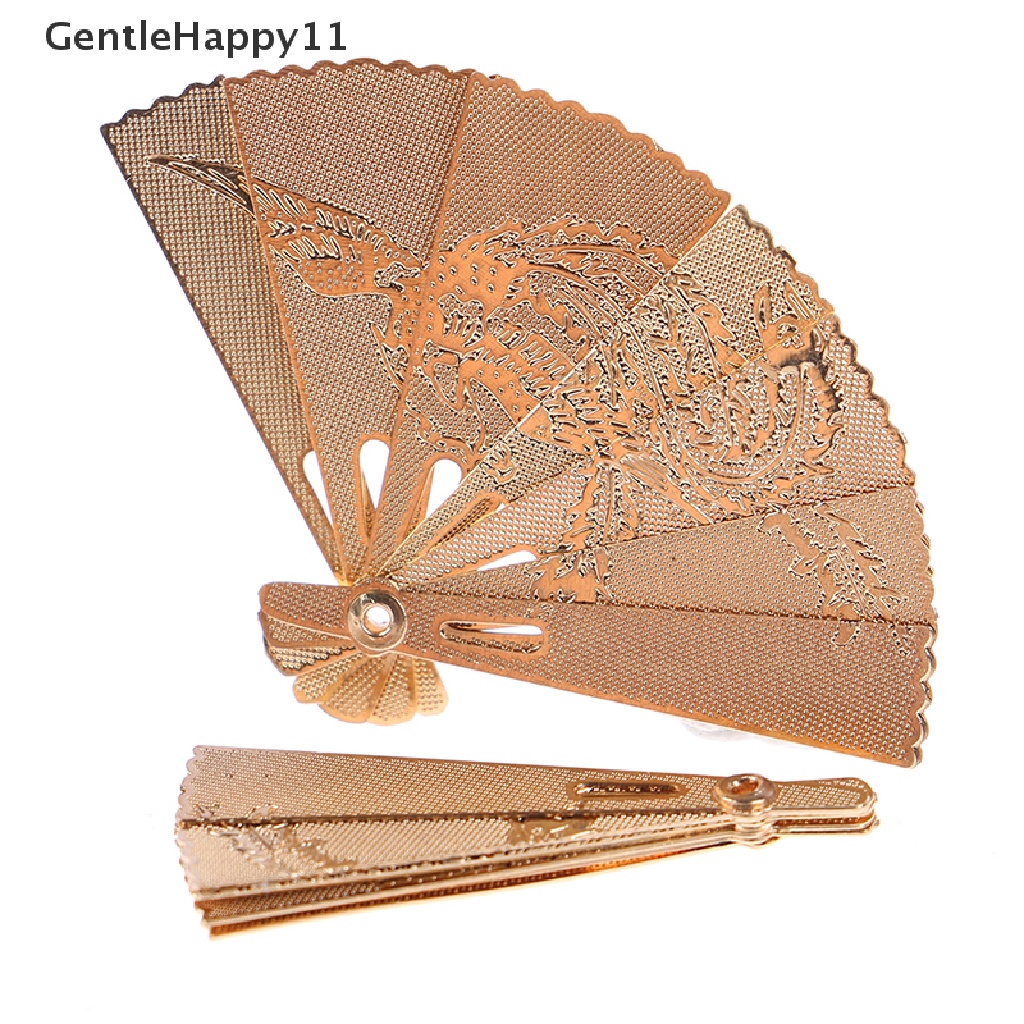 Gentlehappy Mainan Miniatur Kipas Angin Motif Ukir Bahan Metal Untuk Aksesoris Rumah Boneka 1: 12
