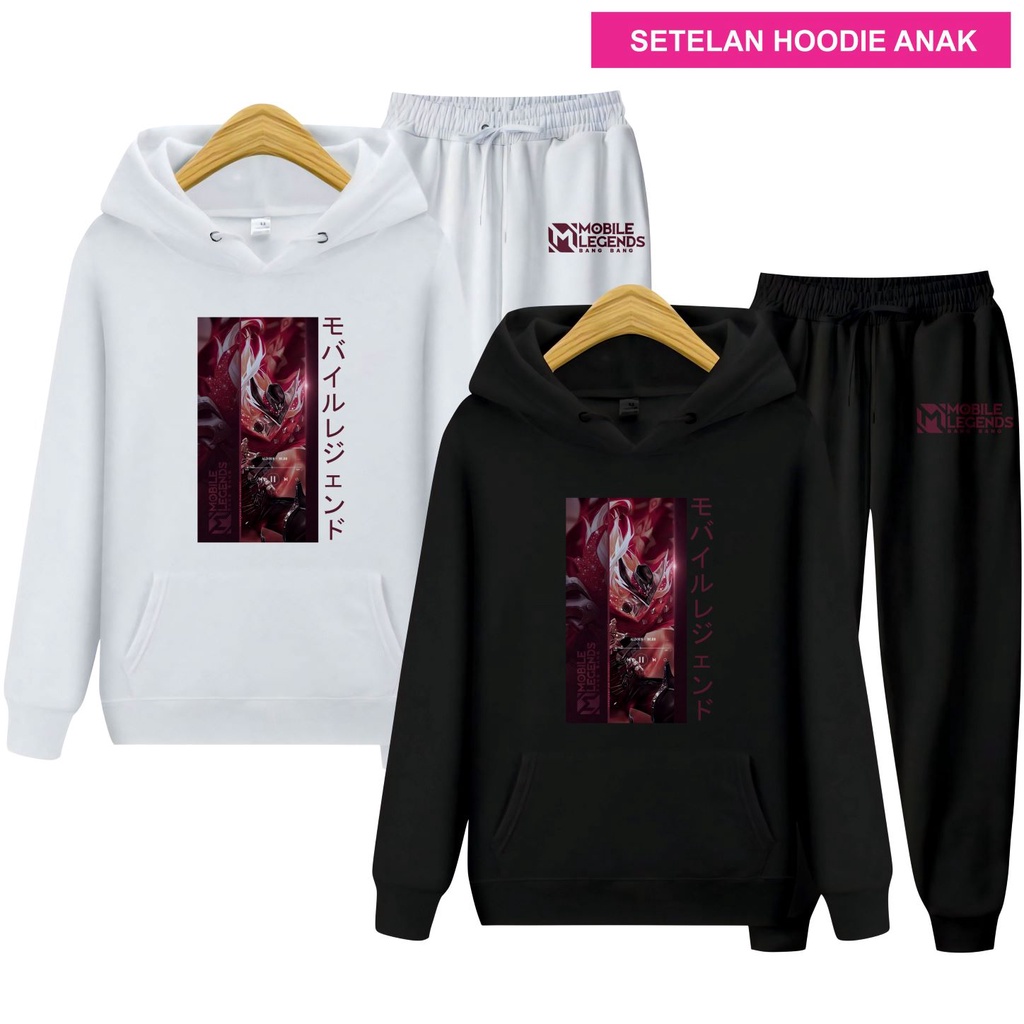 Setelan Sweater Hoodie Anak Aldous MLBB