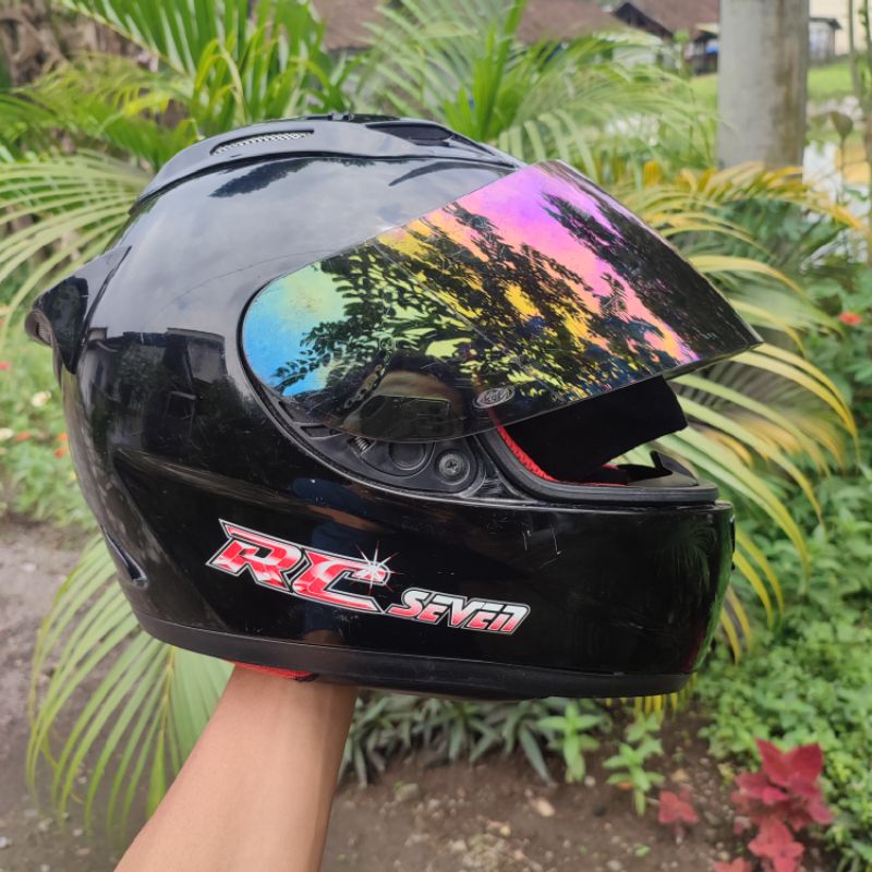 helm Fullface kyt rc7 rc seven hitam bekas original