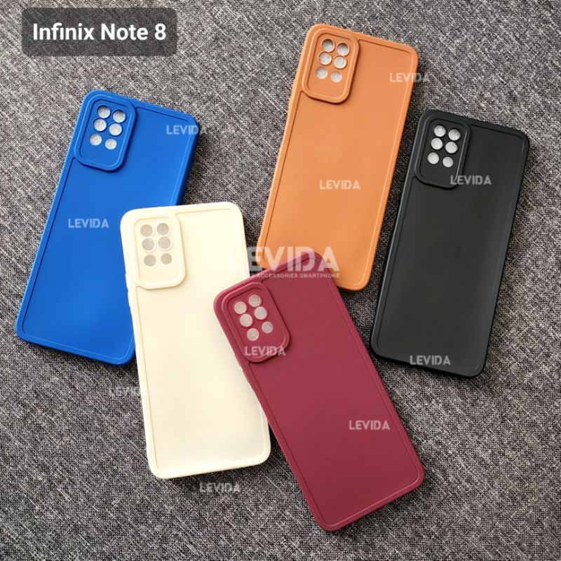 INFINIX NOTE 8 INFINIX S4 INFINIX SMART 3 PLUS INFINIX SMART 4  CASE PRO CAMERA MACARON CASE INFINIX