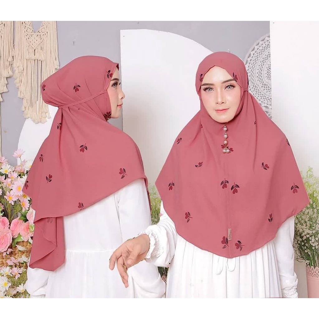 HIJAB BERGO MARYAM MOTIF BUNGA (COD)