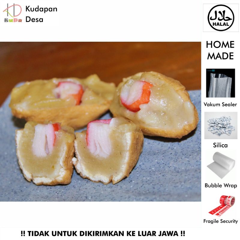 

(Kudapan Desa) TAHU BAKSO ACI ISI CRAB STICK Size Besar / tahu bakso homemade / tahu bakso frozen / tahu baso / tahu bakso ayam sapi / tahu bakso semarang / tahu bakso halal