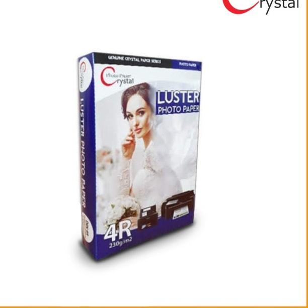 

Crystal Profesional Luster Photo Paper 240g 4R Isi 100 Lbr untuk PM520