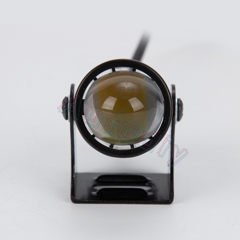 Lampu Kabut Depan LED Lensa Fisheye 9-85V 3000k Warna Putih Kuning Untuk Sepeda Motor