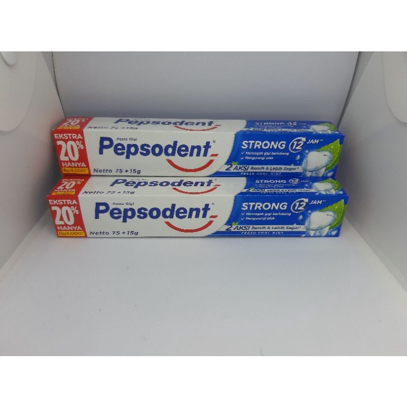 PEPSODENT STRONG 75+15 Gram / PEPSODENT STRONG TAHAN 12 JAM