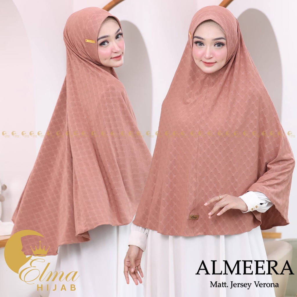 Hijab Instan Jumbo Almeera  Bahan Jersey Verona By Elma Hijab