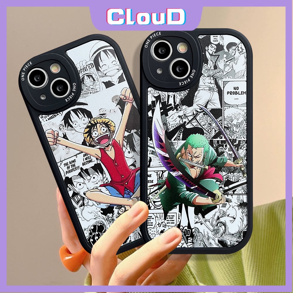 Kartun One Piece Case Samsung A14 A04s A73 A03s A04 A32 A03 A13 A21s A53 A20s A22 A72 A52 A10s A52s A50s A33 A51 A30s A12 A50 A11 A02s A23 A31 A20 Soft Tpu Cute Luffy Zoro Cover