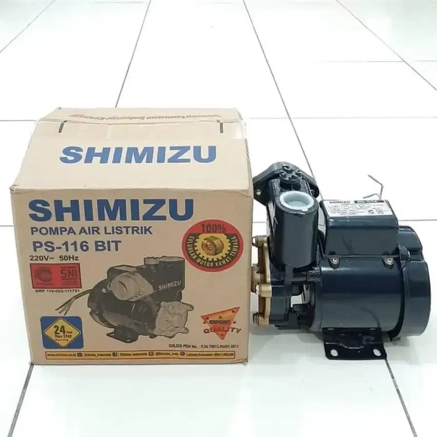 Shimizu PS 128 BIT PS 116 BIT pompa air non automatic tidak otomatis: