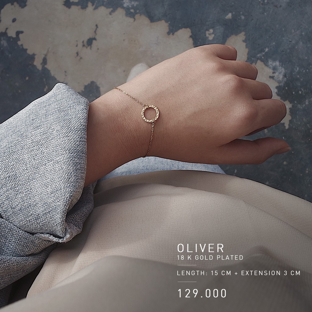 OLIVER BRACELET (STAINLESS STEEL + 18K GOLD PLATED) - ANTI KARAT