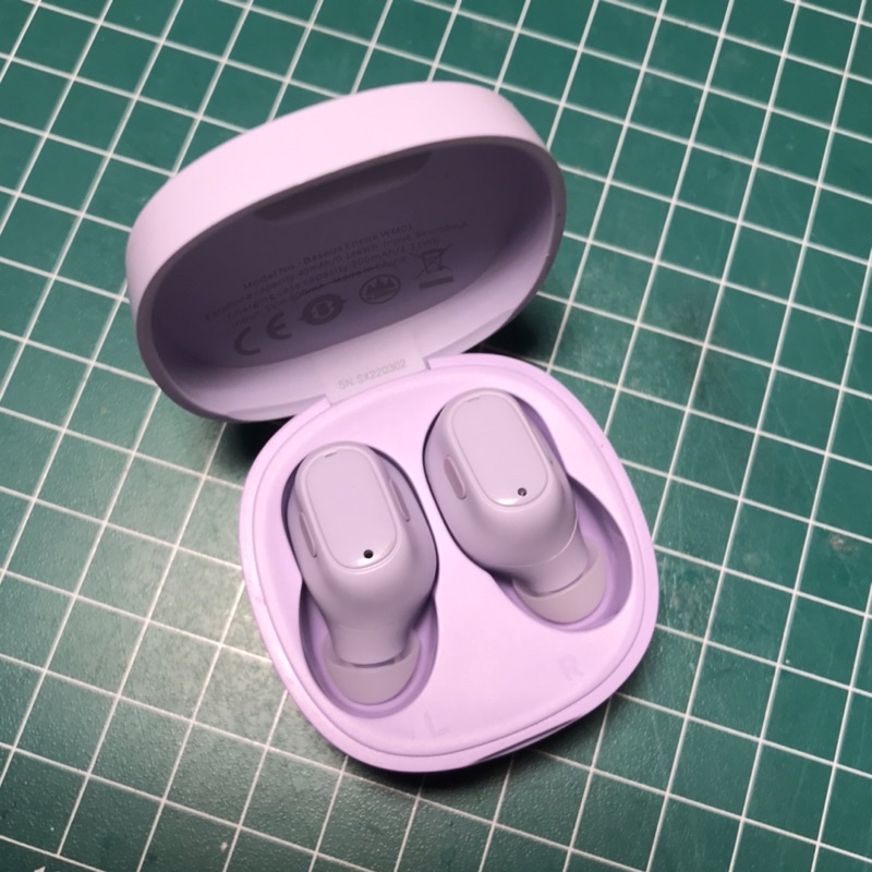 baseus tws / earbuds wm01 preloved (purple)