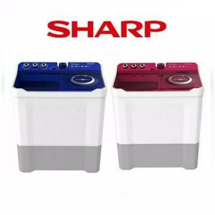 SHARP MESIN CUCI WASHING MACHINE PENGERING BAJU 2 TABUNG ES - T1290WA T1490WA (TERMURAH)