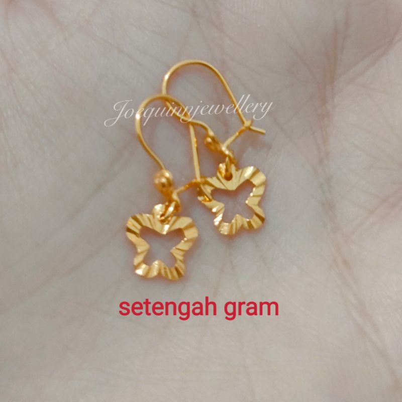 anting emas muda setengah gram