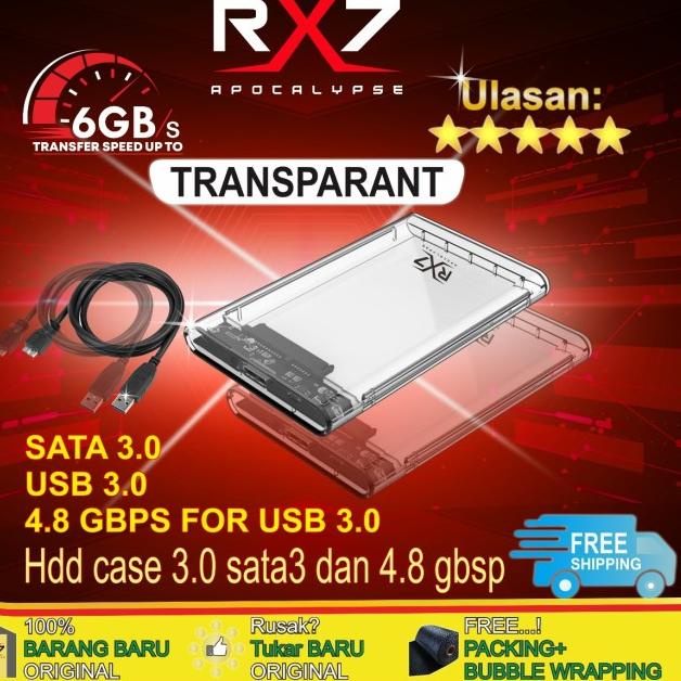 RX7 SSD Enclosure 2.5" SATA USB 3.0 External Case
