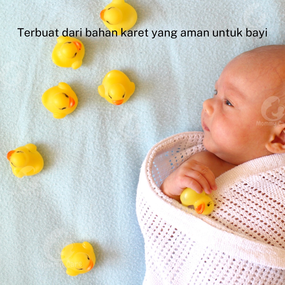 MOMMYCARE MAINAN BEBEK BERENANG SET 4 PCS MAINAN MANDI ANAK BISA BUNYI