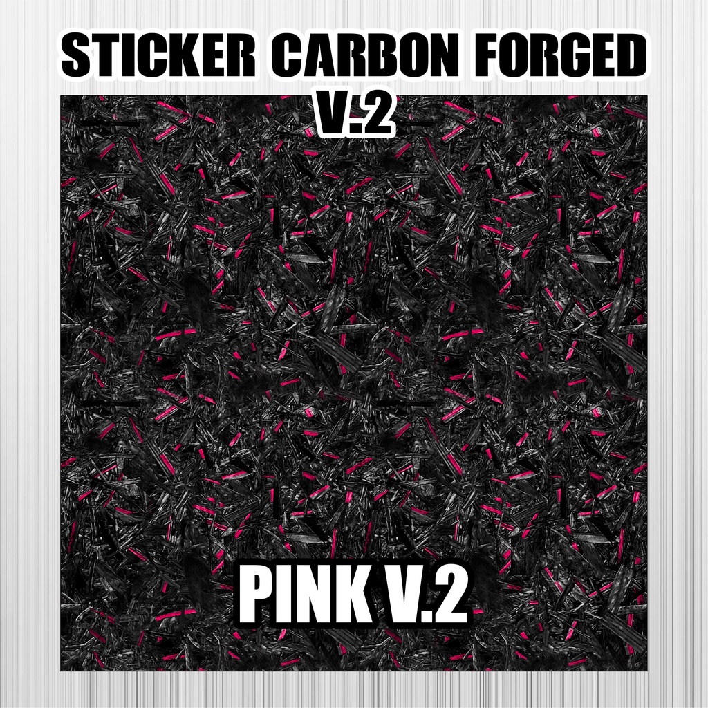 V2 Sticker Carbon Forged Stiker Motor