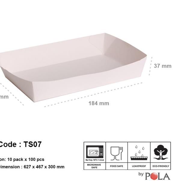 

paper tray murah/ piring kertas murah LARGE ( TS07 ) 100 pcs