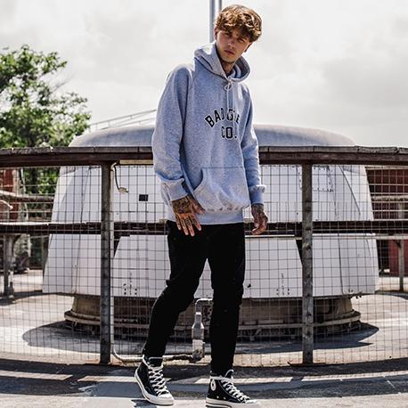 Recomended Badger Gry Hoodie Pull Over Grey