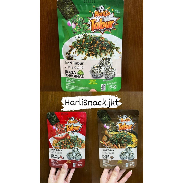 

NoriGo Tabur Rumput Laut Sprinkles Laver Seaweed Original / Sapi / Pedas Sprinkle Korea