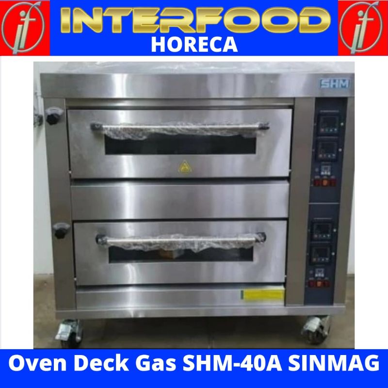 SHM-40A Gas Deck Oven 2 Deck, 4 Trays / oven sinar himalaya
