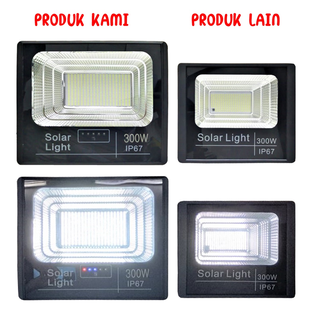 Solar Light / Lampu Surya / Led Outdoor  Light Cell REAL 200W &amp; 300W