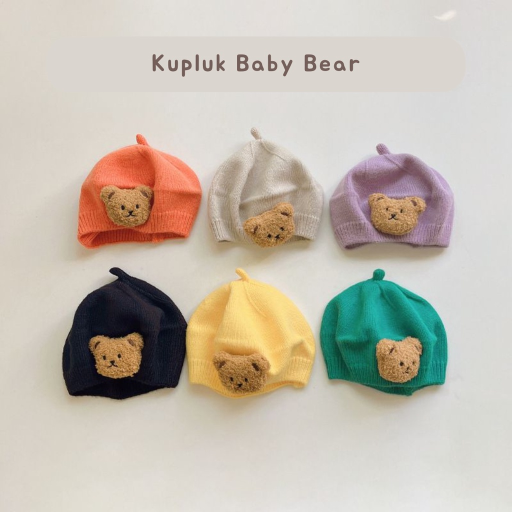 COD- Kupluk Rajut baby Unisex premium usia 6-2 Tahun / Kupluk OVAL Impor korea lucu