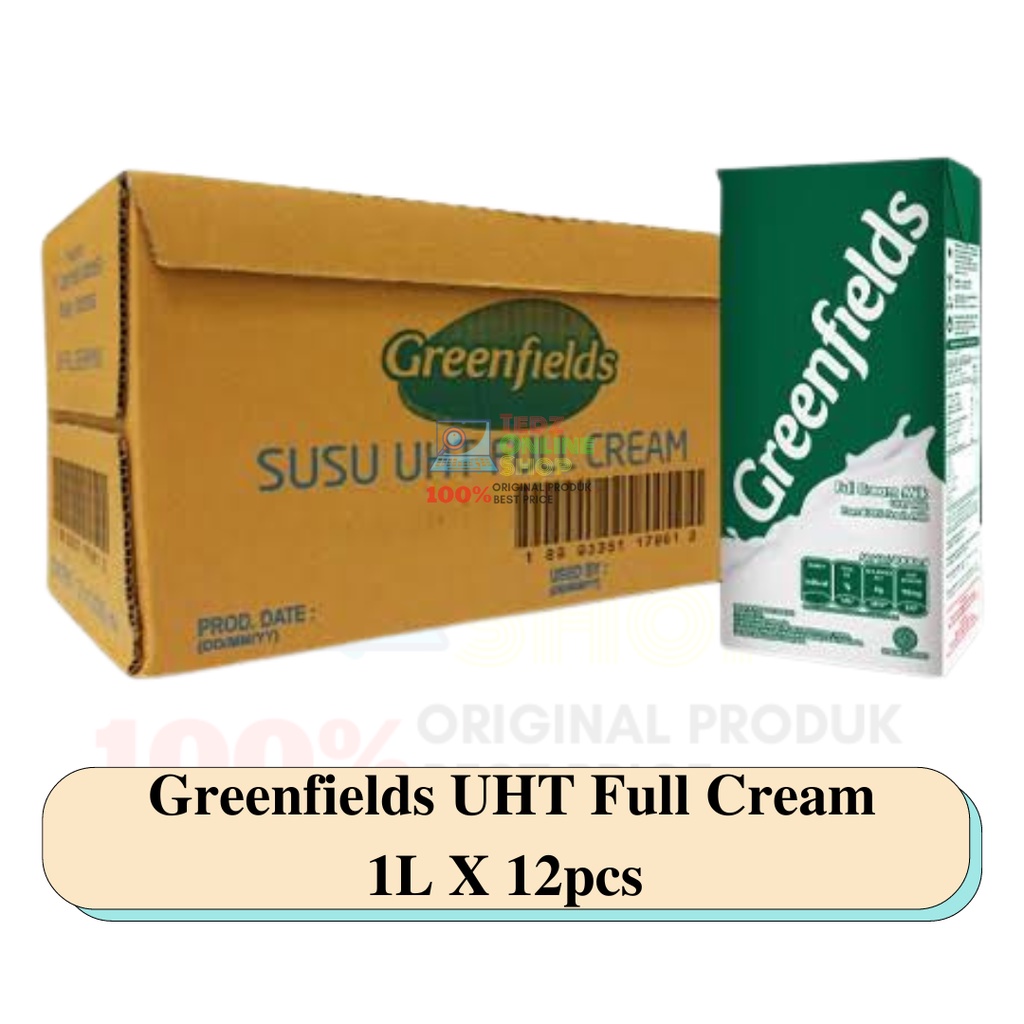 Susu Greenfields UHT Full Cream 1L X 12pcs