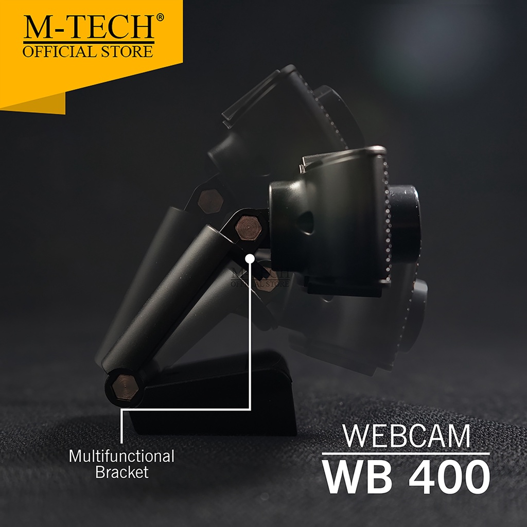 Webcam WB400 Web Camera 720P HD Original M-Tech with Microphone