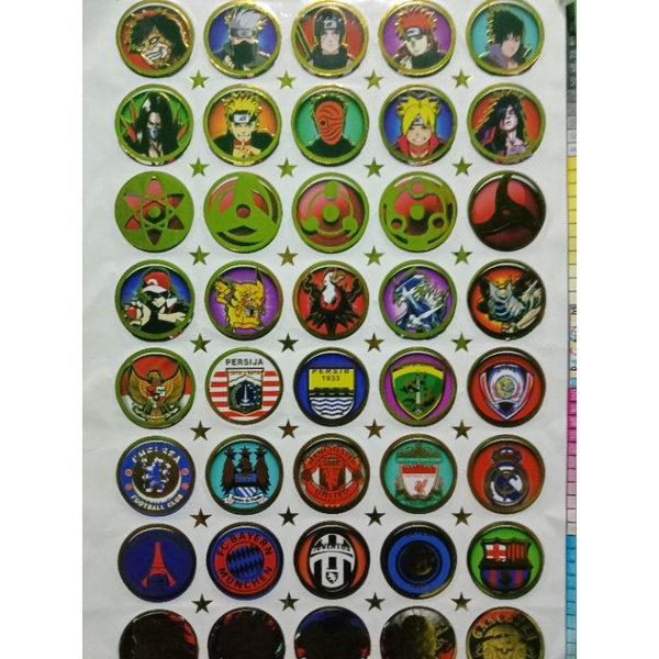 Tazos besi emas 1pck isi 40 keping