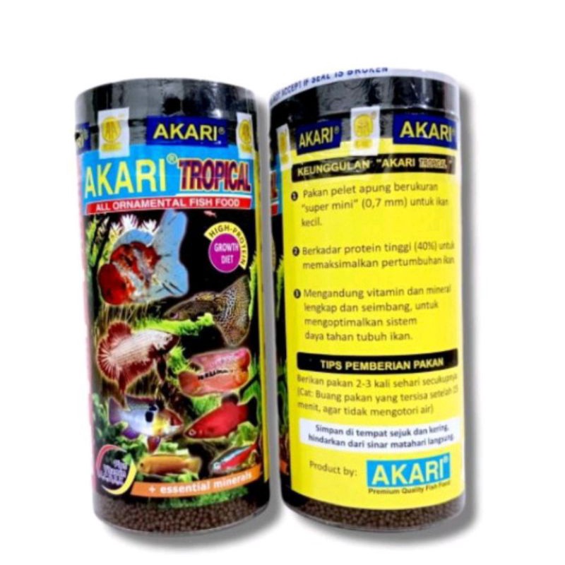 Makanan ikan hias AKARI AA TROPICAL 100GR