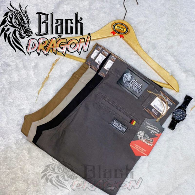 NEW DISIGN BLACK DRAGON STYLISH CHINO PREMIUM CELANA PANJANG CHINO