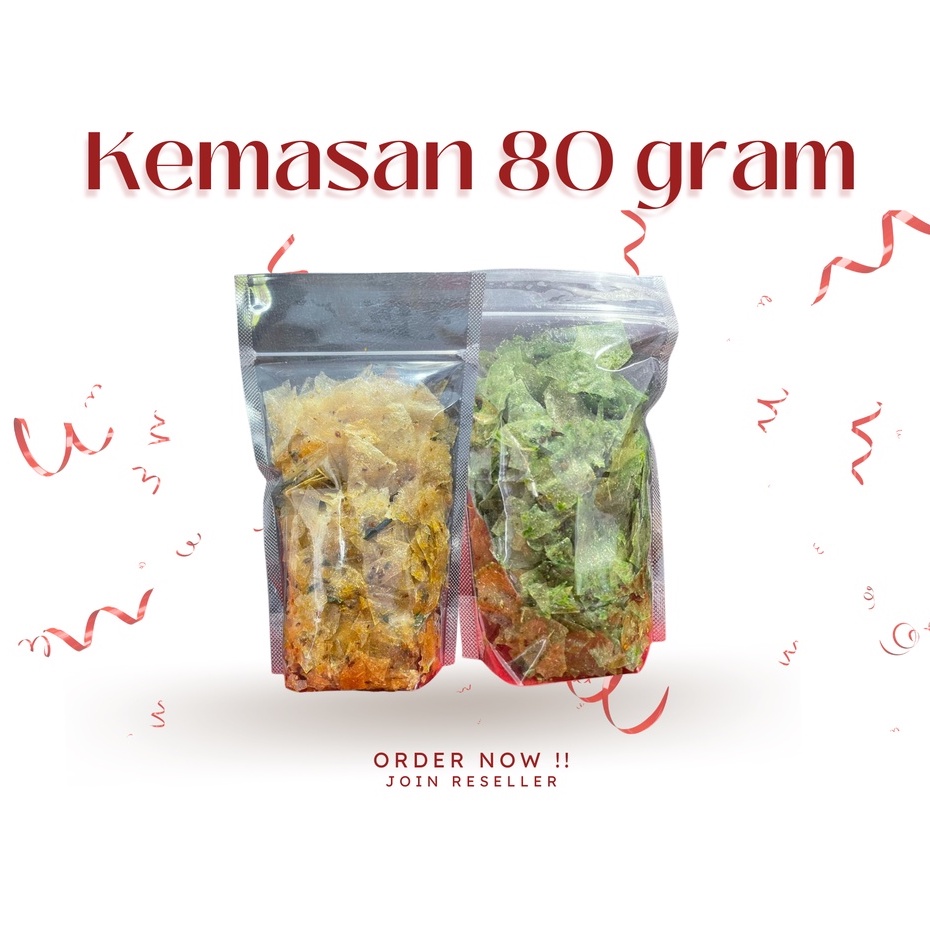 

Keripik Kaca 80gram kemasan lebih besar