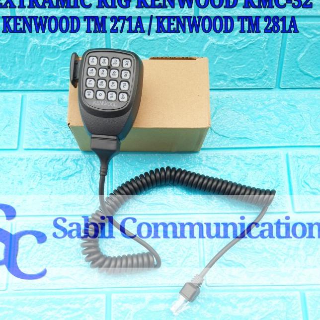 EXTRA MIC RIG KENWOOD TM281A TM271A KMC32 MURAH PTT MIC TM 271A MURAH